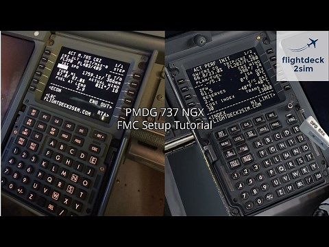 FMC Setup Tutorial | Real 737 Pilot | PMDG 737