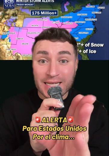 Alerta por tormenta de nieve en Estados Unidos este fin de semana