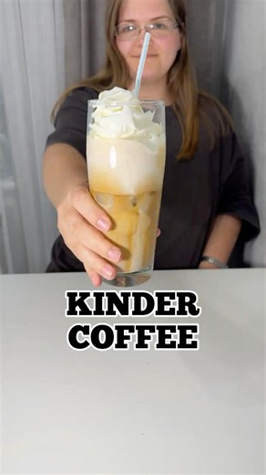 Would you drink this Kinder latte? #testinghacks #coffee #recipe #viralrecipe #coffeetrend