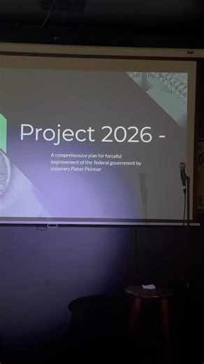 It’s not an “Elon Musk” impression it’s a *Pieter Peinnar* impression and I crushed it Find out what exciting things Pieter has been up to when he found his way into your government in this presentation I did at Project 2026 at @oldstoveshipcanal #elonmusk #comedy #slideshow | Paul Curry Comedy