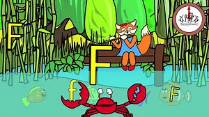 经典启蒙英语儿歌幼儿儿童学习游戏找字母F