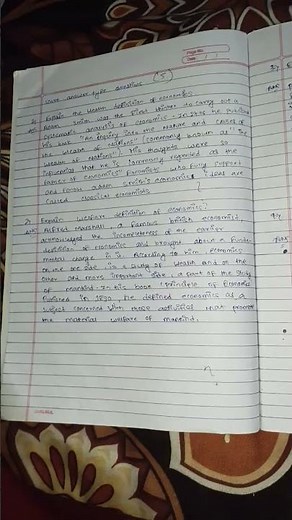 Notes of Class 11 Economics chapter 1..Basic concepts of economics and allocation of resources.