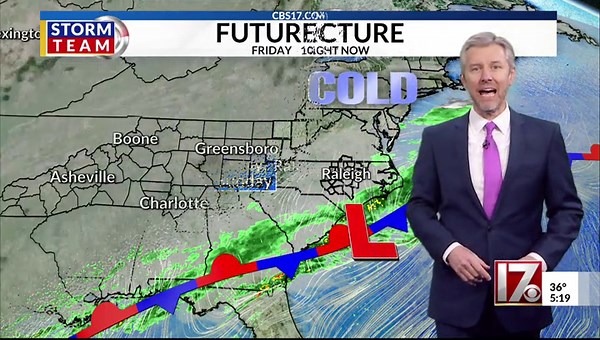 Friday rain & cold slowly depart this weekend - Central NC forecast Wes Hohenstein
