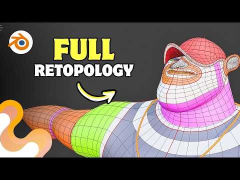 EASY and COMPLETE Character RETOPOLOGY Tutorial | Blender 5.1