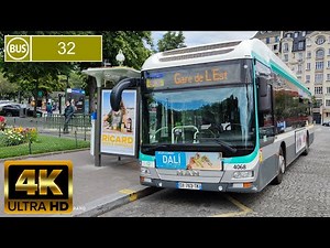 Bus 32 - Gare de L'est - Porte d'Auteuil
