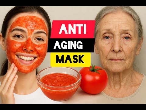 “Japanese Anti-Aging Tomato Mask for Glowing Skin”🌿