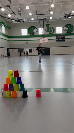 Cup stacking challenges in PE had our students moving, thinking, and cheering each other on! From speed and coordination to teamwork and focus, these fun challenges built skills while keeping the energy high. | Shady Shores Elementary School