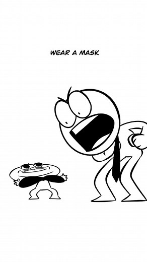 someone give little man a mask 😤 #animationmeme #comedy #funnyvideos #meme #animation