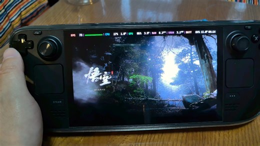 Steamdeck OLED版 黑神话悟空性能测试 800P 低画质 开帧生成
