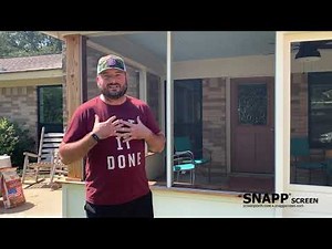 SNAPP® screen Porch Screen Project Review - Dane from TX