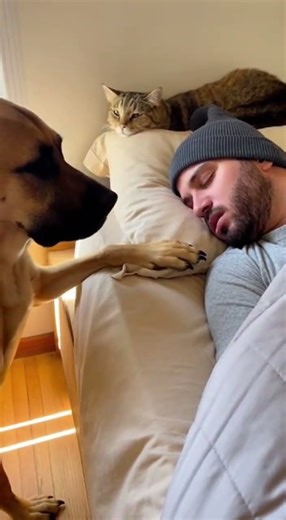 Dad’s Snoring Gets Too Loud… So He Wakes Him Up #healingfurplanet