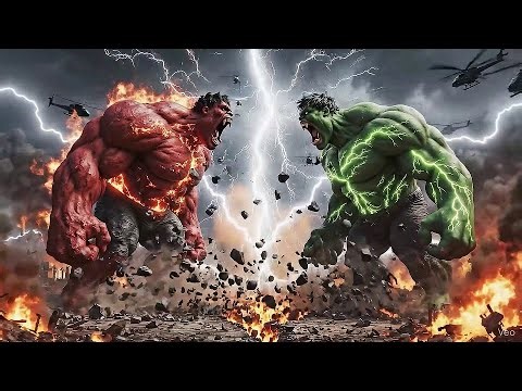 Red Hulk vs Green Hulk The Epic Battle