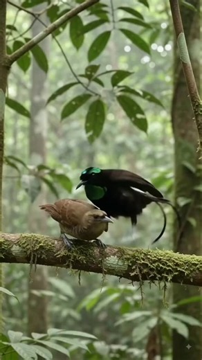 Bird-of-Paradise Courtship Dance 😱🪶 | Nature’s Most Amazing Mating Display #shorts #birdworld