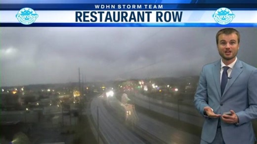 Widespread downpours, storms through midday, followed by drier weekend