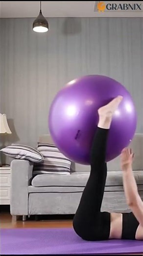 🏋️ Heavy Duty 75cm Gym Ball – Non-Slip Anti-Burst Stability Ball with Pump🔖 SKU: 7428#grabnix