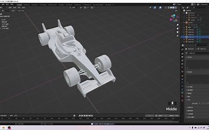 自学Blender第五十四天：f1方程式赛车