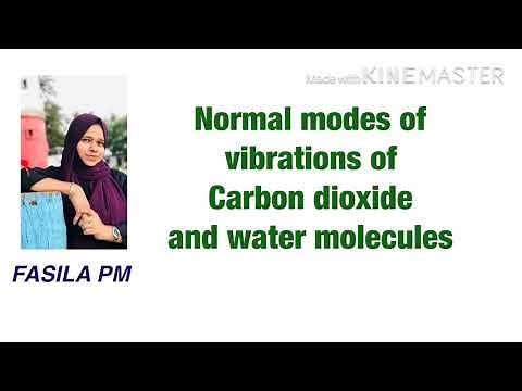 Normal modes of vibrations of carbon dioxide and water molecules