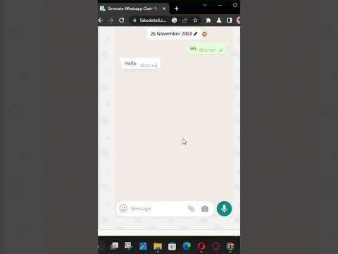 Create Fake WhatsApp Chats that Look Real 😮 #fake #whatsapp #chat #whats...