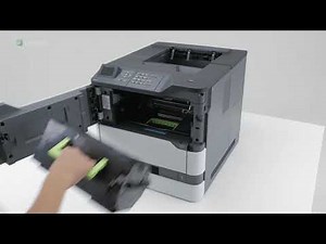 Lexmark M5255 - Replacing the toner cartridge