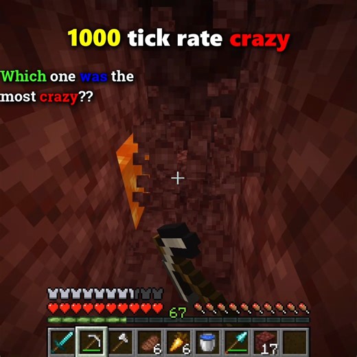 Echoing Stone on Instagram: "Playing Minecraft on 1000 TICK RATE! ⚡😱 Test 1: Water + Lava 🌊🔥 Result: INSTANT obsidian formation! 💨 Test 2: Fighting Iron Golem 🤖 Result: Dead in 2 SECONDS! 💀 Test 3: Jumped in water 🌊 Result: Turned into drowned INSTANTLY! 🧟‍♂️ Test 4: Mining near lava ⛏️🔥 Result: Lava flows = INSTANT DEATH! 😭 Everything happens SO FAST! 🚀 1000 tick rate = IMPOSSIBLE MODE 💀 Follow @echoingstone for more insane Minecraft experiments! #Minecraft #MinecraftExperiment #Min