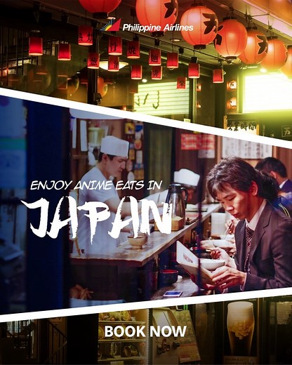 5.2K views · 113 reactions | Say “itadakimasu!” and dig into these iconic eats from your favorite anime when you visit Japan!  These oishi meals are a must-try on your next trip! Book now with Japan Embassy Accredited Travel Agencies ✈️ | Philippine Airlines | Facebook