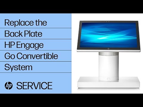 Replace the Back Plate | HP Engage Go Convertible System | HP