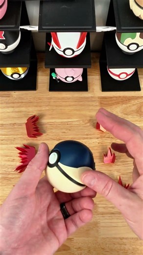 Building Gen 2's Most Iconic Pokeball🔥🎨 #pokemon #diy