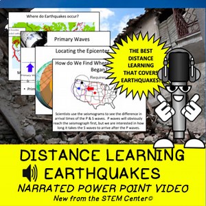 Earthquakes Distance Learning Narrated Power Point Video
