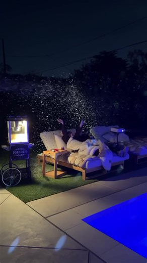 Winter movie nights just got a serious upgrade. These outdoor lounge chairs are so comfy you’ll actually want to stay outside—just add a projector, some snacks, and maybe a touch of faux snow for that extra dose of magic. In the spotlight: Rio Outdoor Chaise Lounge Photography: @chandlerisaac #backyardinspo #backyardgoals #datenight #homeinspo