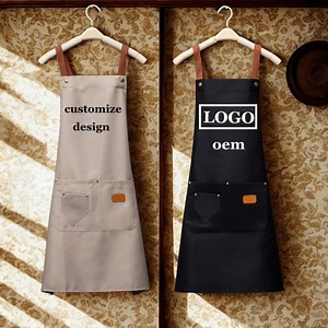 Custom Logo Aprons, Personalized Kitchen Apron, Customized Waterproof Aprons, Embroidery Apron, Chef Aprons With Pockets, Cooking Aprons. - Etsy