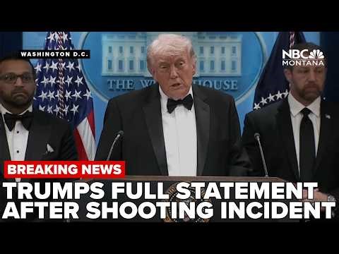 FULL VIDEO: President Trump's full remarks after shooting incident at National Correspondents dinner