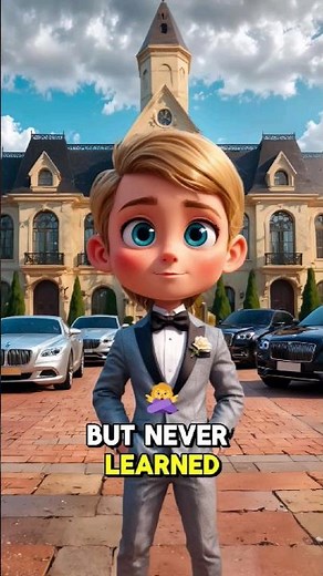 Rich Kid who Learns Humility Lessons (Animated Story) #kids #shorts #wisdom #motivation