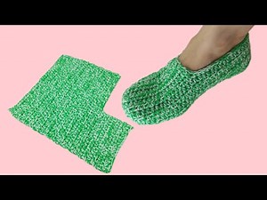 Fastest crochet slippers for beginners - easy pattern!