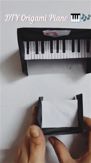 DIY Origami Piano | Paper Piano 🎵🫶 #shorts #papercraft #origami