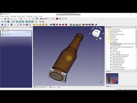 Comment installer la bibliothèque des pièces de Freecad part library. FreeCAD-library