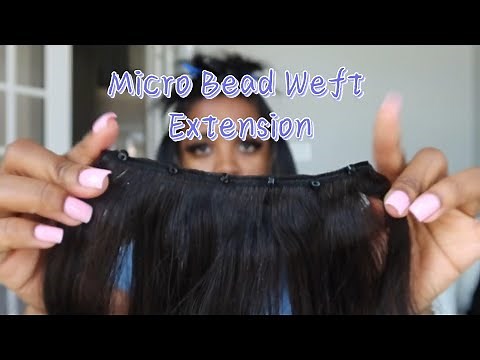 So Easy Micro Bead Weft Hair Extensions On Home ft.Ywigs