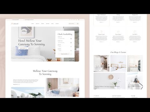 Mellow | HTML CSS Website for Hotel and Resort | Free Source Code