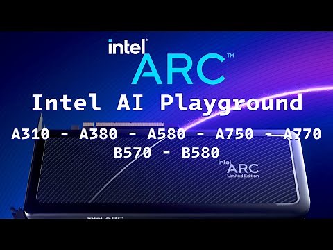 Intel AI Playground - Stable Diffusion for Intel ARC GPU - Tested every Intel ARC to generate image