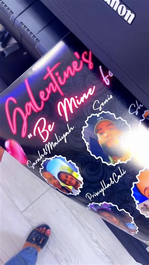 Had the pleasure of printing this custom 18x24 Galentine’s Day board on gloss using our wide-format printer 💕✨ then mounted it on an 18x24 banner for the perfect event display! We also printed custom Galentine’s Day bingo cards on premium cardstock and precision cut them for a clean, professional finish. From personalized photo boards to custom game cards, we bring your event ideas to LIFE. If you need: ✔ Poster boards ✔ Mounted banners ✔ Custom bingo cards ✔ Event games ✔ Party signage ✔ Any c