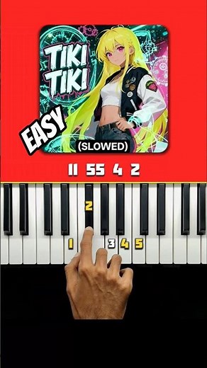 TiKi Tiki (Slowed) - QMIIR 🎹 Piano tutorial
