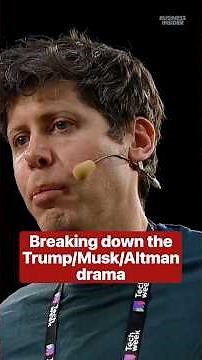 Here's a quick rundown of the drama between #ElonMusk, #DonaldTrump, and #OpenAI CEO Sam Altman.