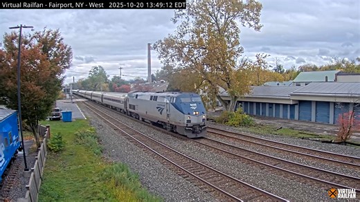 Double Amtrak at Fairport! | Virtual Railfan