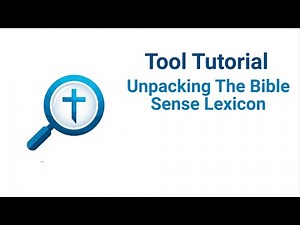 Unlocking Word Meaning with the Bible Sense Lexicon Logos Tutorial