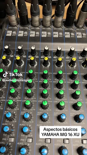 Aspectos básicos de YAMAHA MG 16XU #yamaha #mg16xu #sound #learning