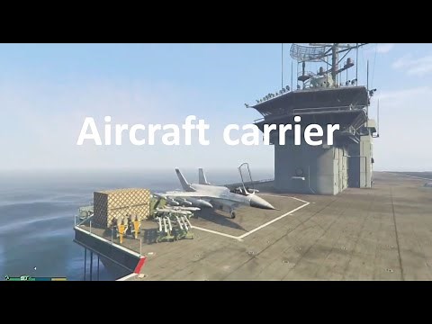 Exploring aircraft carrier GTA 5 Story Mode, how to find USS Luxington ATT-16: Messing with Mods #20