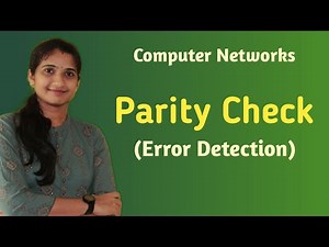 Lec -17: Parity Check (Error Detection) | Computer Networks(malayalam)