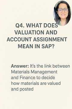 SAP FI Valuation & Account Assignment Explained 🔗 #interview