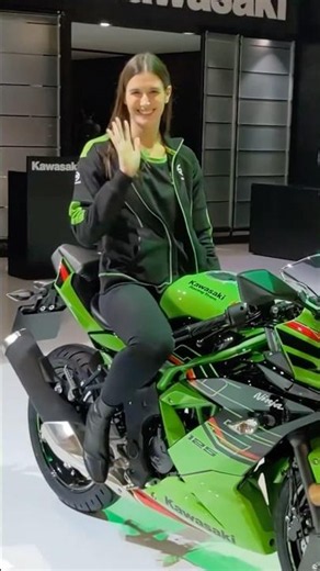 Kawasaki Ninja 🔥 The Ultimate Sport Machine | EICMA Style Model Girl 🏍️✨