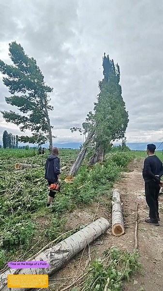 Chaining the Giants: How One Cut Can Topple an Entire Row of Trees