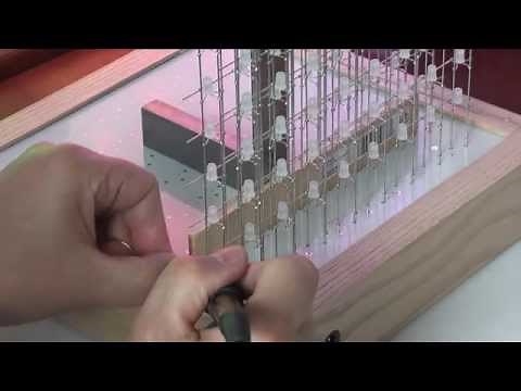 Construction of an 8x8x8 RGB LED Cube. Part 6: Cube Final Assembly